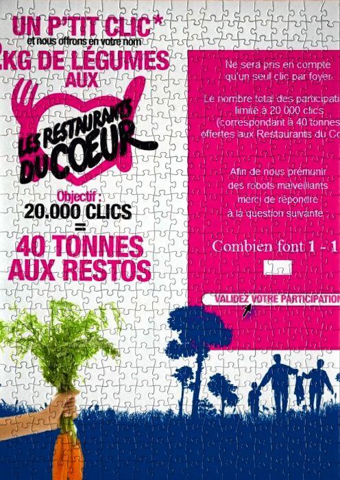 Offrez 2 Kg de légumes aux resto du coeur…