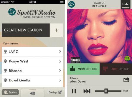 App Store: Avec SpotON Radio personnaliser votre Radio à vos goûts App Store: Avec SpotON Radio personnaliser votre Radio à vos goûts