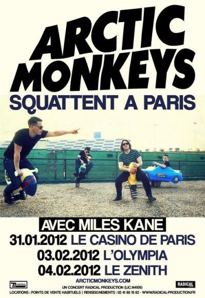 Arctic Monkeys au Casino de Paris le 31 janvier 2012