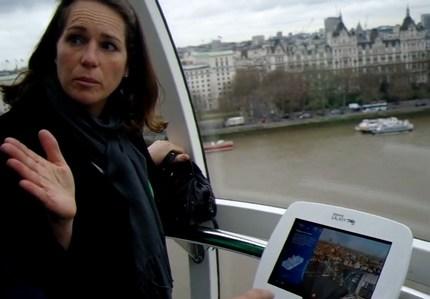 La Samsung Galaxy Tab 10.1 guide sur l’EDF Energy London Eye