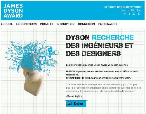 Ouverture du James Dyson Award 2012 Ouverture du James Dyson Award 2012