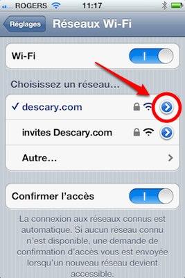 iphone-configurer-dns iphone configurer dns iPhone iPad: améliorez la réactivité de votre connexion Wi Fi