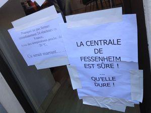 Mulhouse des salariés de Fessenheim manifestent devant le siège du PS68 IMG_4678