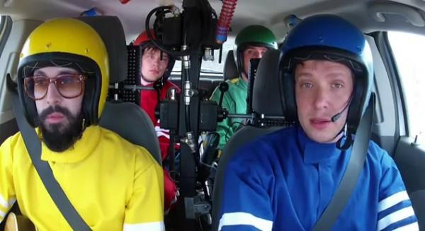 okgo 600x326 Nouveau clip pour OK Go : une voiture pour faire de la musique