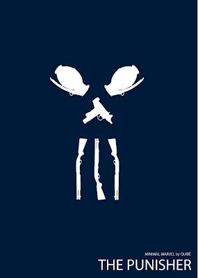 Minimal art: marvel comics The Punisher