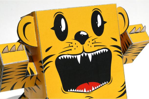 Papertoy ‘Tigerider’ de Kekli