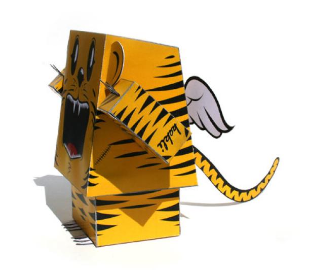 Papertoy ‘Tigerider’ de Kekli