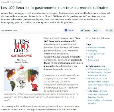 Les 100 lieux de la gastronomie : un tour du monde culinaire Les 100 lieux de la gastronomie : un tour du monde culinaire