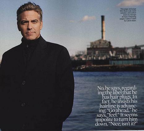 George Clooney pour le magazine Esquire