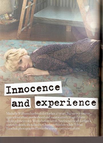 Michelle Williams dans le magazine Vogue