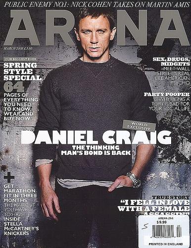 Daniel Craig en couverture du magazine ARENA / Tilda Swinton en couverture du magazine Out
