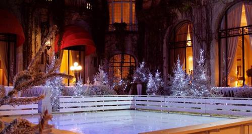 Les Bancs d’Hiver, restaurant éphémère au Plaza Athénée Les Bancs d’Hiver, restaurant éphémère au Plaza Athénée