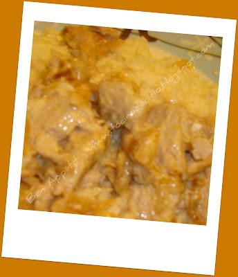 Filet mignon de porc sauce crème de fromage affiné - Solomillo de cerdo con salsa de crema de queso curado