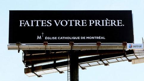 Quand l’Église catholique de Montréal fait de la publicité