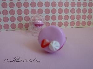 La bague “Macaron Rose à la Fraise”