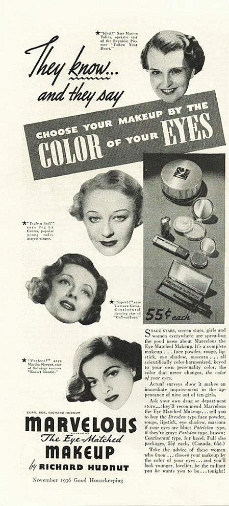 Richard Hudnut Eye Matched Makeup (1936)