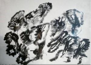 Henri Michaux, dessinateur,  aquarelliste . . .  et aussi,  bien sur,  écrivain