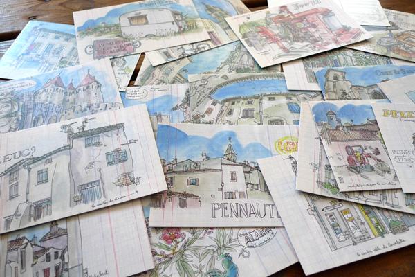 postcards of carcassonne