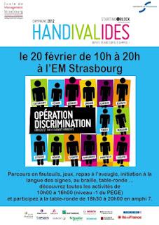 La campagne «Handivalides» 2012 arrive à l’EM Strasbourg !