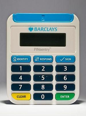 English: Image of a Barclays PINsentry Dynamic...