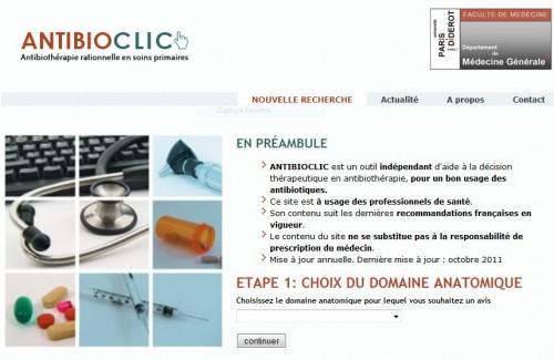 ANTIBIOCLIC : site d'aide à la prescription antibiotique ....c'est bien