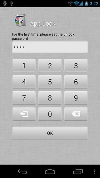 Verrouiller vos applications Android avec APP Lock App-Lock-First-time-password-setup