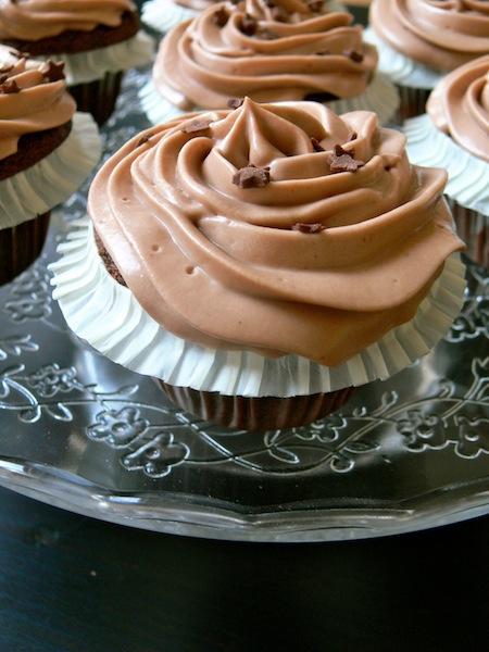 My Nutella Cupcakes with Mascarpone Nutella Frosting for Nutella Day !