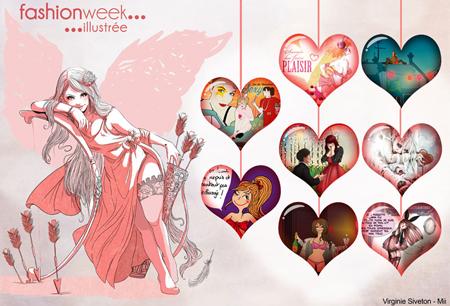 fashionweek La St Valentin pour la Fashion Week Illustrée