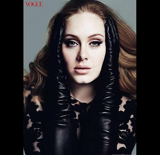 Photos de la jolie Adele en couverture du magazine Vogue