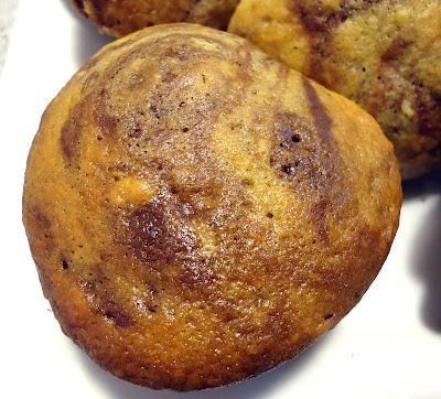 Muffins marbrés chocolat et orange