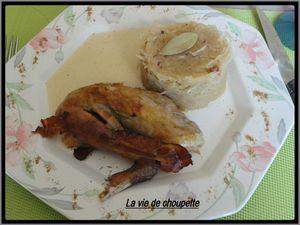 PINTADEAU EN CHEMISE DE LARD ET SA CHOUCROUTE 022