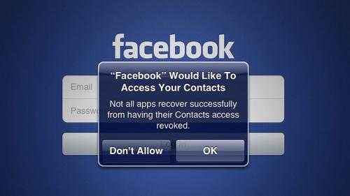 Contact-Privacy Les réseaux sociaux utilisent les données de vos iDevices sans autorisation…