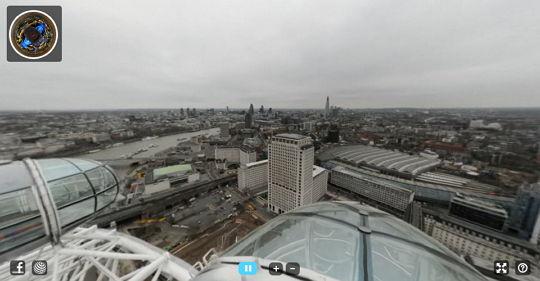 Video timelapse London Eye 360