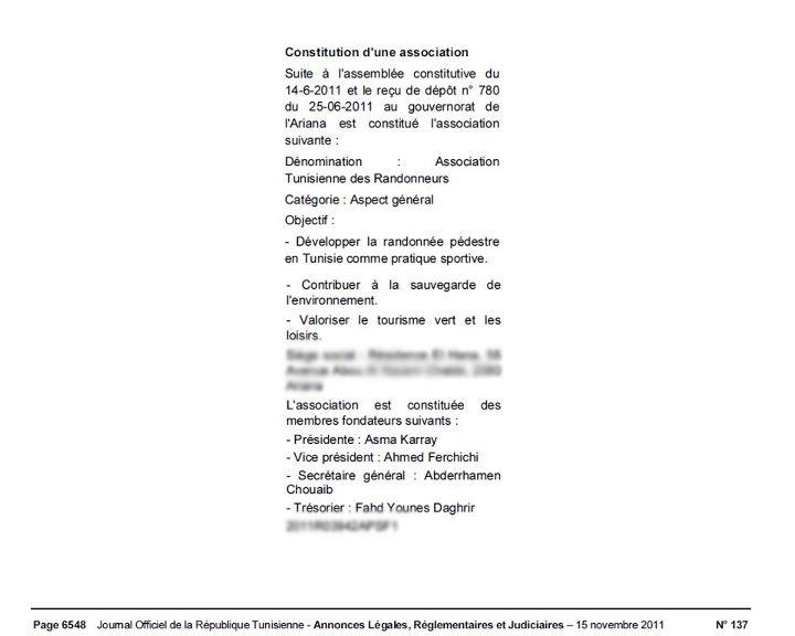 Association Tunisienne des randonneurs JORT Communiqué de presse ATR : Althiburos Xpress, éxplications pour que ce soit clair une bonne fois pour toute