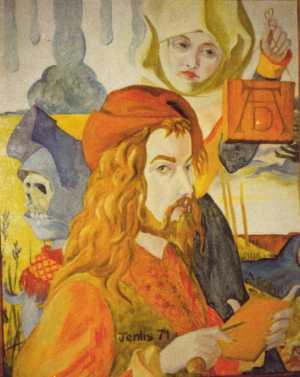 AJ 1971 - Hommage à Dürer (huile).jpg