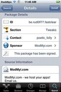 FastClear Pour iPhone FastClear iOS