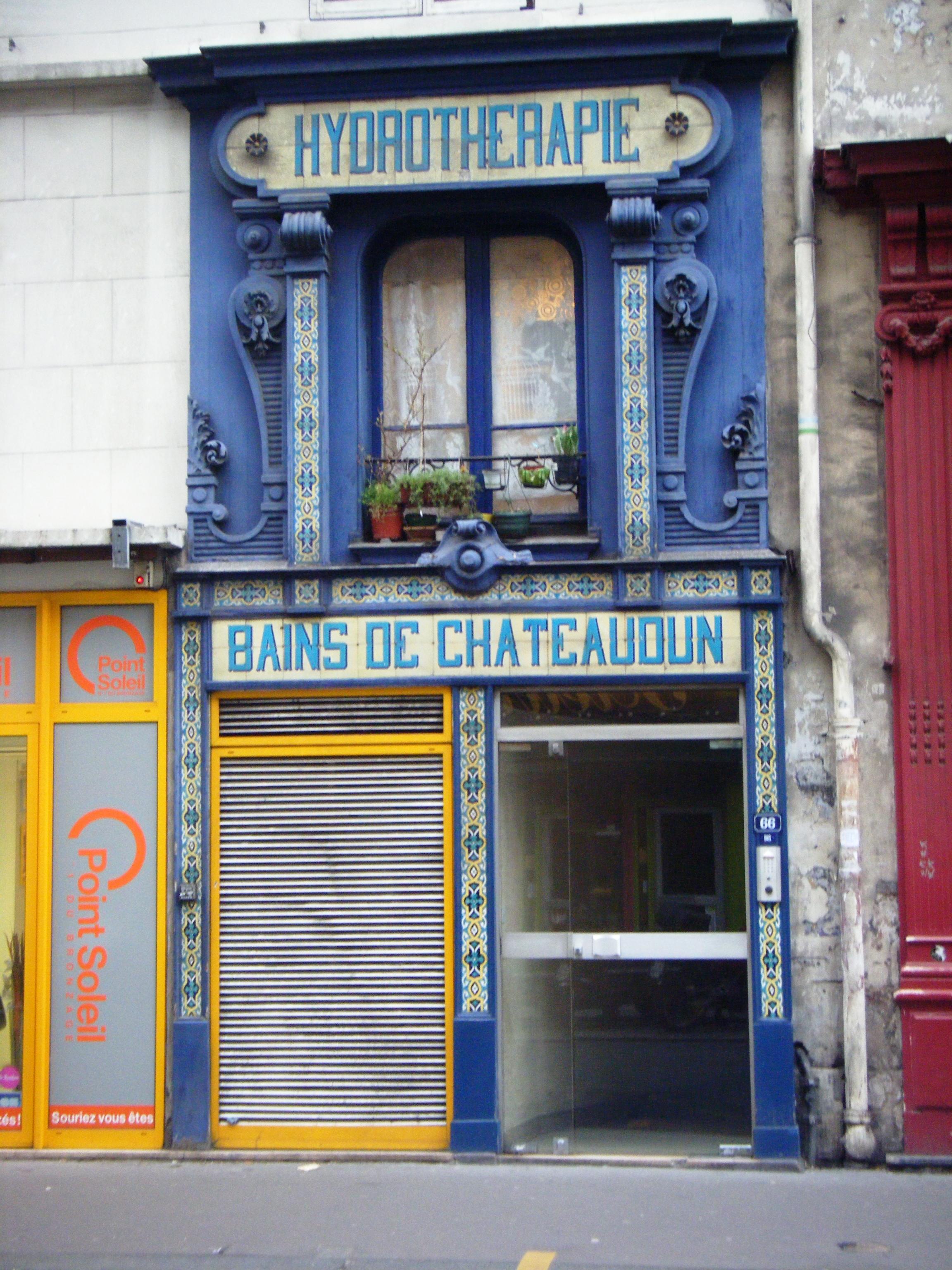 HYDROTHERAPIE RUE DU FAUBOURG MONTMARTRE 75009 Les Bains de Châteaudun