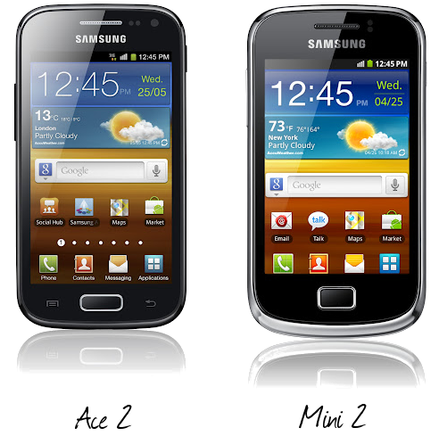 Samsung Galaxy Ace 2 et Galaxy Mini 2 annoncés