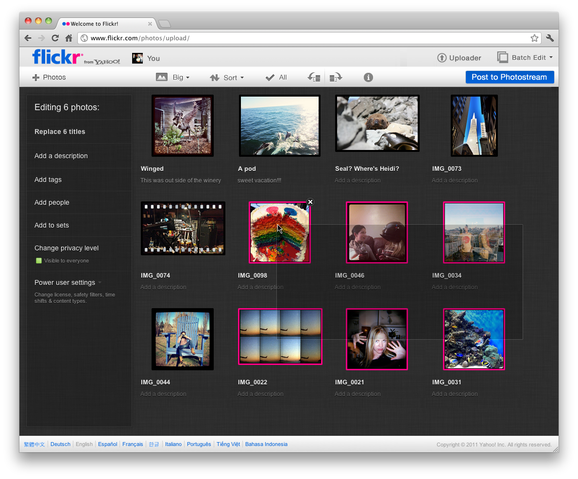 Flickr Upload Un nouvelle interface prochainement pour Flickr
