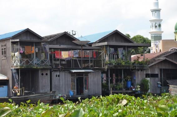 Maisons de Negara (Kalimantan Sud, Indonésie)
