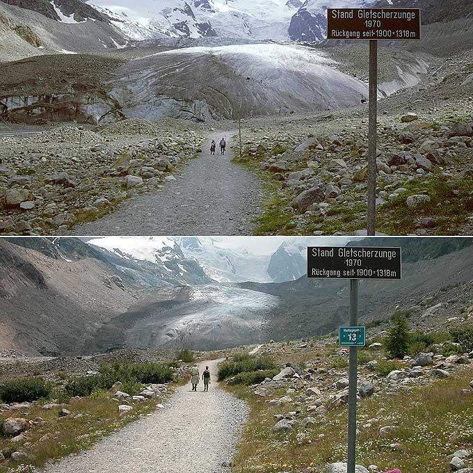 Fonte des glaciers (Alpes Suisses)
