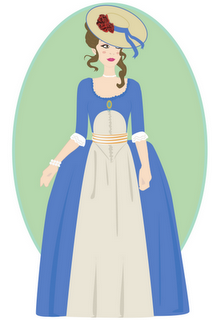 Kistis et ma front-zone bleue et crème Kistis et ma front-zone bleue et crème