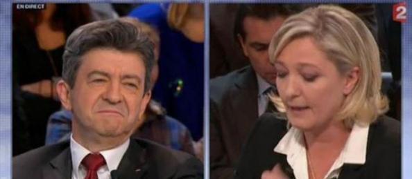 Marine Le Pen versus Jean-Luc Mélenchon : Mélenchon par KO ! [vidéo]