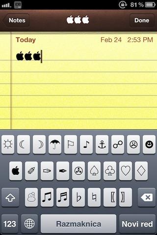 PictoKeyboard ajoute un clavier avec des pictogrammes sur votre iPhone...