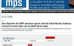 Nicolas Sarkozy mort ? Le site Midi Presse a été piraté !