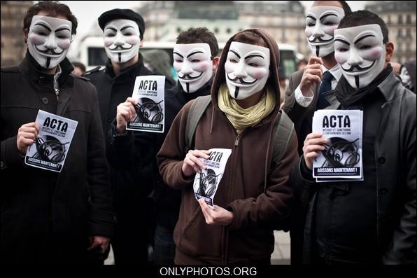 Manifestation Anti Acta. 25 février, Paris. manif-acta-paris0006