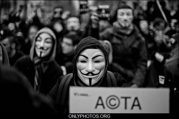 Manifestation Anti Acta. 25 février, Paris. manif-acta-paris0023