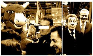 Devant les agriculteurs, Sarkozy continue son show Devant les agriculteurs, Sarkozy continue son show