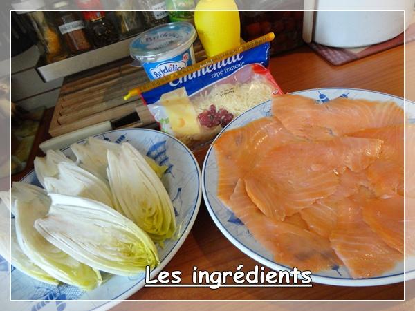 Endives roulées au saumon fumé Endives roulées au saumon fumé