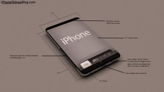 iphone5 design concept 540x303 iPhone 5 un tout nouveau concept